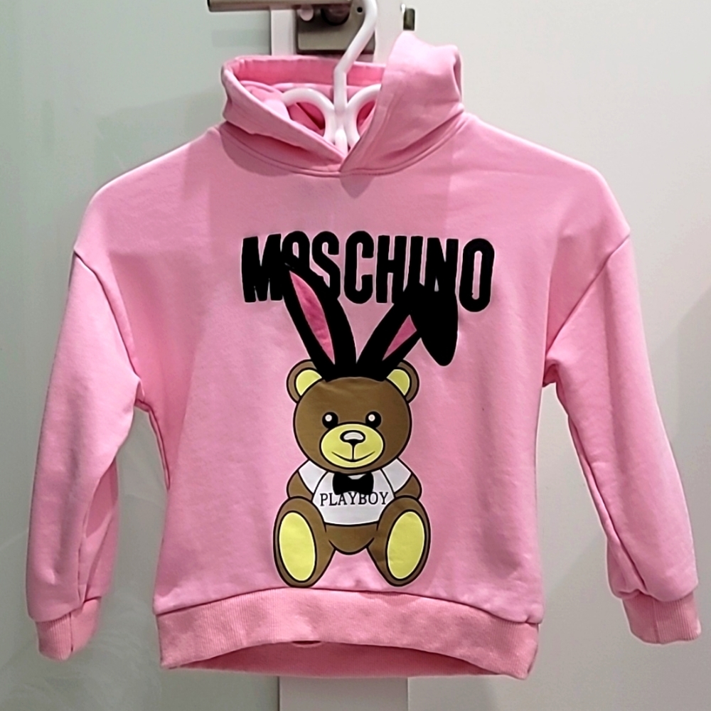Girls Moschino x Jeremy Scott Teddy hoody sweater